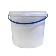 Відро 5 л пластикове для харчових продуктів, біле (артикул: 020000051) купити в розділі «Харчові відра та контейнери».